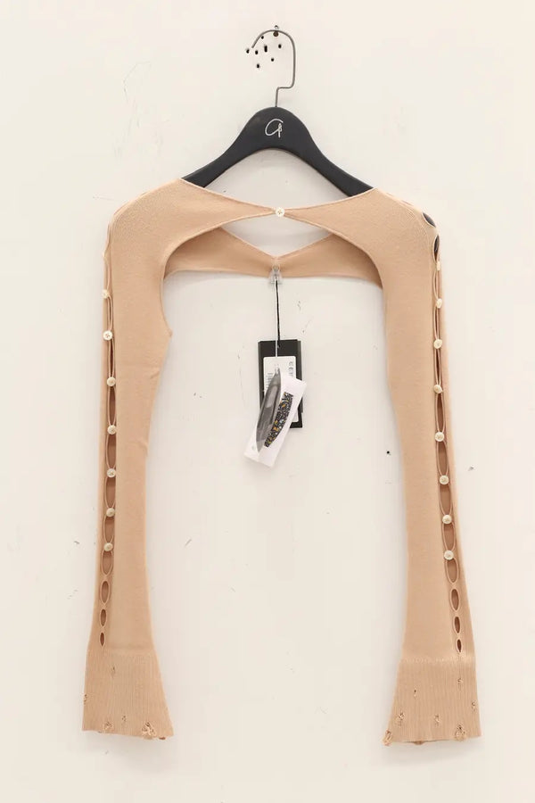 RUI Hollow Vest Sleeve RAW23KN14 Oatmeal